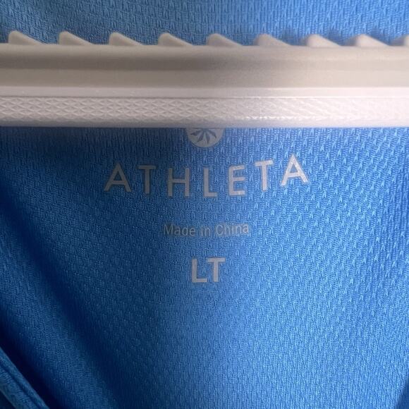 Athleta Women's T Shirt Blue Activewear Athleisure Sz L Tall - Picture 7 of 11